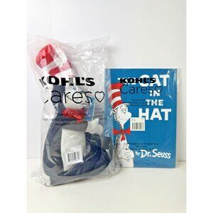 Kohl's Cares Dr. Seuss Plush & Book Cat In The Hat Stuffed Animal Toy 14" NWT